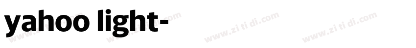 yahoo light字体转换 yahoo light字体转换